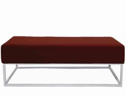 Staal® Lounge big White incl. Burgundy seating