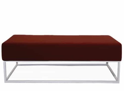 Staal® Lounge big White incl. Burgundy seating