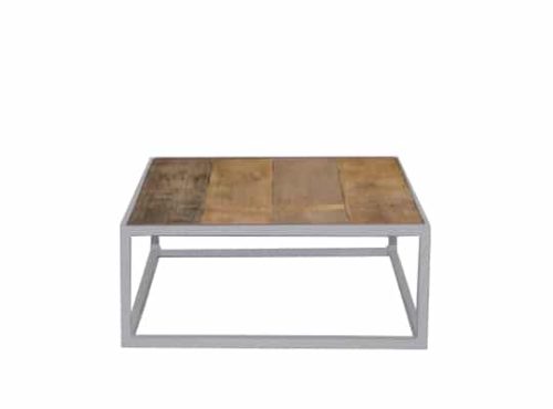 Staal® Sidetable small White incl. Scrap Wood top